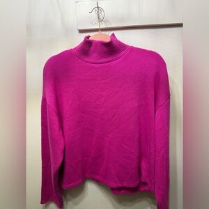 Zara Fuchsia Turtleneck Sweater